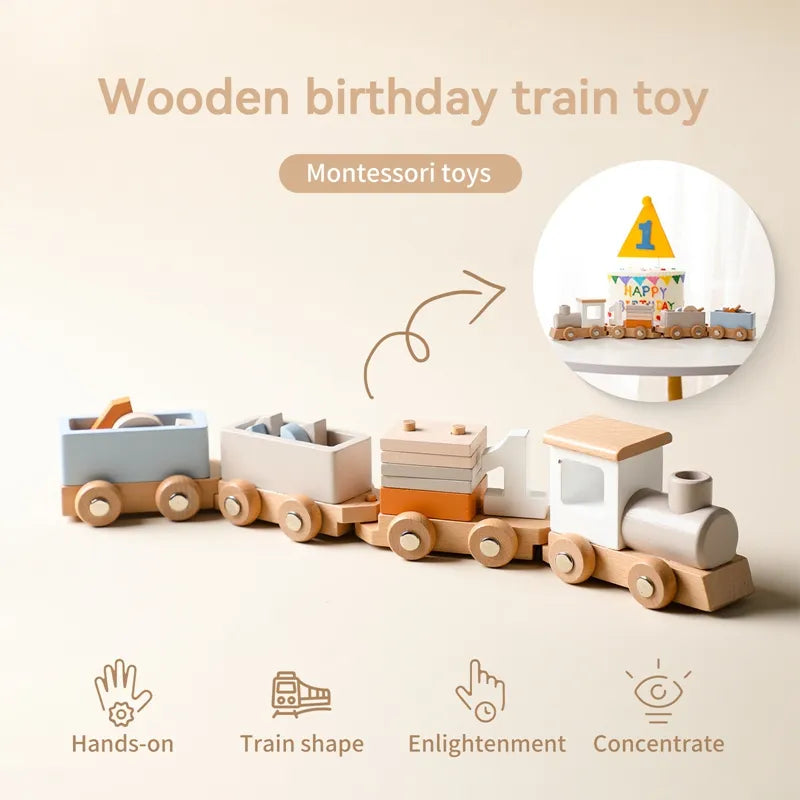 Wooden Birthday Train & More